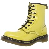 Dr. Martens Patent 1460 Sun Yellow Lace Ups Boots 11821750 6 UK