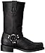 Ad Tec RIDETECS Mens 13in Harness Straps Heavy Duty Oiled Leather Motorcycle Boots, Black - Waterproof, Soft Toe, and Heel Motocross Boots For Men