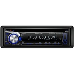 Kenwood KDC-4551UB CD-MP3-Tuner (Apple iPod-ready, USB 2.0) schwarz mit blauer Tastenbeleuchtung