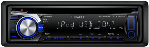 Kenwood KDC-4551UB CD-MP3-Tuner (Apple iPod-ready, USB 2.0) schwarz mit blauer Tastenbeleuchtung