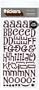 American Crafts Thickers Chipboard Letter Stickers, Jewelry Box Chestnut