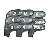 Iron Gloves 3-SW Designer Iron Covers (Black, Set of 9)