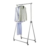 WENKO 4364100100 Kleiderst�nder - klappbar, h�henverstellbar, Chrom, 92 x 99-167 x 52 cmvon "Wenko"