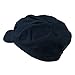 SS/Sophia Cotton Elastic Newsboy Cap-Navy OSFM