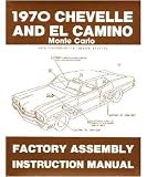 1970 CHEVROLET CHEVELLE EL CAMINO Assembly Manual Book