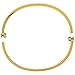 Stainless Steel Screw Head Bangle Bracelet for Women Oval Gold tone 7mm wide, fits 6.5 - 8 inch wrists
