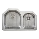 Ticor S103 Undermount 16 Gauge Stainless Steel Double Bowl Kitchen Sink