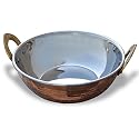 Indian Copperware Serving Karahi Handmade Tableware Pan