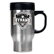 Houston Dynamo MLS 16oz Stainless Steel Travel Mug - Primary Team Logo by Great American Products