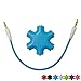 SEGMOI® Snowflakes Shape 6-Way 3.5mm Stereo Audio Headset Hub Splitter Up to 5 Headphones for iPhone 4 4S 5 5S 6 6Plus iPad iPod Touch Mp3 Mp4 Samsung HTC BlackBerry LG Huawei Xiaomi (Red)