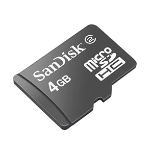 SanDisk Micro SDHC Card 4GB Speicherkarte (original Handelsverpackung)