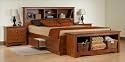 Furniture online: Queen Size Cherry 5 Piece Bedroom Set