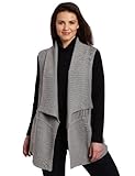 Calvin Klein Jeans Women's Plus-Size Ribbed Sweater Vest, Ash Grey Heather, 2X