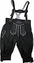 Jungen Kniebundhosen kinder Trachtenlederhose lederhose in Schwarz