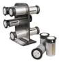 Zevro MSRS1200 Zero Gravity Spice Stand 12 Canisters