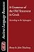 A Grammar of the Old Testament in Greek, Volume 1: According to the Septuagint: Intro...
