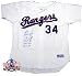 Nolan Ryan Autographed/Hand Signed Texas Rangers Authentic Russell Home Baseball Jersey with 4 Inscr