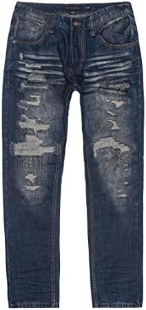 Decibel Ripoff Denim Pant With Oil Wash Blue 32X34