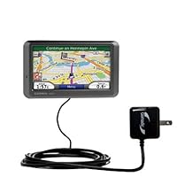 Gomadic High Output Home Wall AC Charger for the Garmin Nuvi 760 760T with Power Sleep technology - Intelligently designed with Gomadic TipExchange