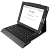 Sunwire iPad Bluetooth Wireless Keyboard Folio Case (Black)