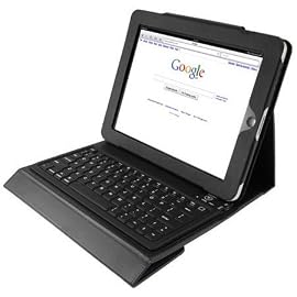 Sunwire iPad Bluetooth Wireless Keyboard Folio Case (Black)