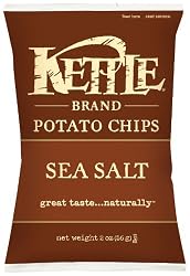 Kettle Chips, Sea Salt & Vinegar, 2-Ounce Bags (Pack of 24)