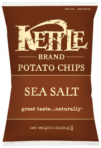 Kettle Chips, Sea Salt & Vinegar, 2-Ounce Bags (Pack of 24)