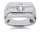 0.42 ctw Men's Diamond Ring in Platinum
