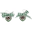 schmuck-art Ohrhänger Wies´n Spatzl silver/green/white 26113