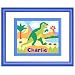 Dinosaurland Blue Personalized Print