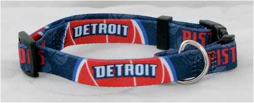 New! NBA Licensed Small Detroit Pistons Dog Collar