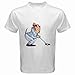 Men's Customized VECTOR CLIPART CLIP ART DESIGN ELEMENT 100% Cotton White T-shirt