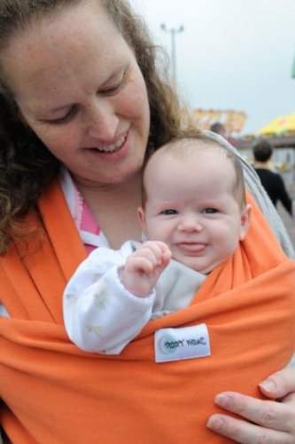 Sleepy Wrap Classic Wrap Baby Carrier, Orange, 0-18 Months
