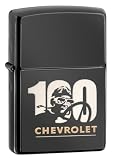 Zippo Lighter - 100 Year Anniversary Chevy Centennial Black Ice Finish