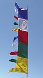 Assorted Deities Vertical Prayer Flag