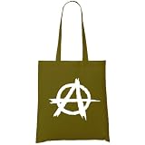 Anarchy (White) Organic Fashion Tote