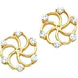 14K Gold Moissanite Earring Jackets