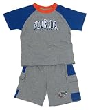 Florida Toddler Back Yard Tee and Short Set,Heather Grey,3T
