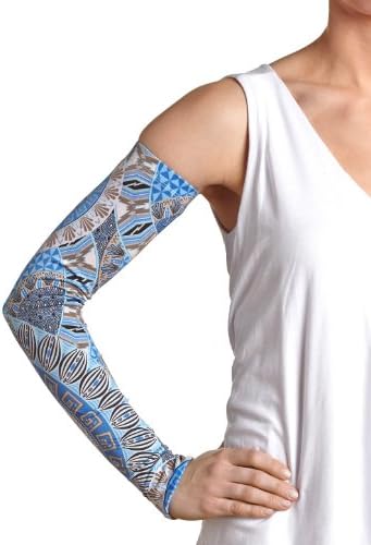 KARMS Kaptivating Ladies' Kamera Ready Arm Kandy Fashion Sleeves Blue Venice Print Small