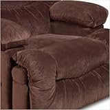 Noble Rocking Chaise Recliner in Chocolate