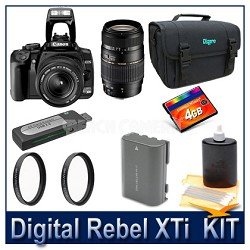 Canon Rebel XTi DSLR Dual Lens Ultimate Bundle (includes 18-55 & 70-300)