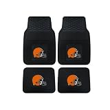 A Set of 4 NFL Universal Fit Front and Rear All-Weather Floor Mats - Cleveland Browns by Fan Mats