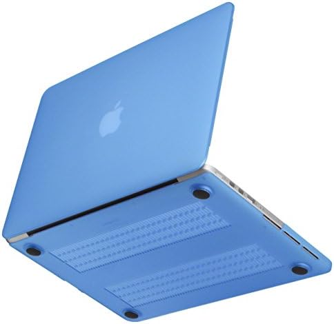 NEXARY Retina 13" Rubberized Hard Case for MacBook Pro 13.3" with Retina Display Model / No Mold Mark, Durable Rubber Feet / Bundle kit with Porch for AC Adopter (Semi-Transp. PR13 Mat Light Blue)