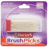 The Doctor's Brushpicks Toothpicks 60 Pick's