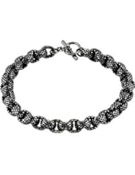 Sterling Silver Black Ruthenium Plated Link Chain Sterling Silver Nck177
