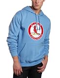 MLB Men's St. Louis Cardinals 1967-1997 Cooperstown Felt Tek Patch Long Sleeve Hooded Fleece Pullover (Coastal Blue, XX-Large)