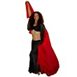Black Silk Full Circle Skirt