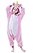 Newcosplay Children Unisex Unicorn Onesie Pajamas Costume (95#, New Pink Unicorn)