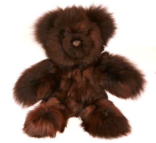 41FOEXMq FL Collectible Alpaca Fur Teddy Bear   Light Brown