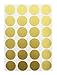 ChromaLabel 0.75 Inch Round Label Permanent Color Code Dot Stickers, 1008 Pack, 24 Labels per Sheet, Metallic Gold